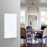 Wifi Smart Light Switch Glass Screen Touch Panel Voice Control Wireless Wall Switches Remote with Alexa 5