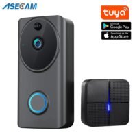 1080P Video Doorbell Wifi Smart Home Tuya App Phone Call Audio Intercom Wireless Door Bell Camera