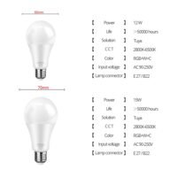 AVATTO Tuya 12W 15W WiFi Smart Light Bulb E27 RGB LED Lamp Dimmable with Smart Life 5
