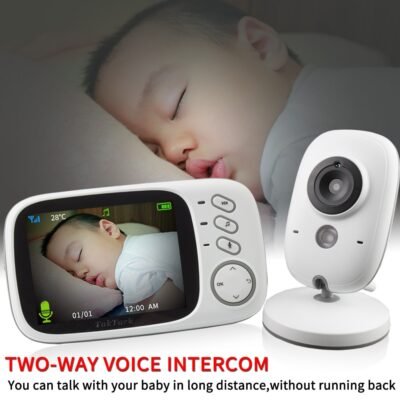 3 2 inch Wireless Video Color Baby Monitor High Resolution Baby Nanny Security Camera Night Vision 2