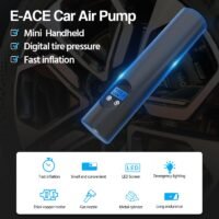 E ACE 150PSI Car Tyre Inflator LED Lighting Tire Inflatable Pump Portable Air Compressor for Cars 2