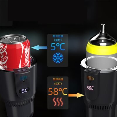 12V Car Cooling Cup 2 in 1 Car Office Cup Warmer Cooler Smart Car Cup Mug