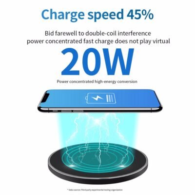 20W qi Wireless Charger for iPhone 11 12 X XR XS Max 8 fast wirless Charging 1