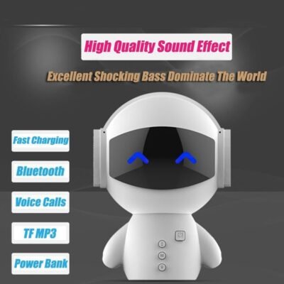 Cute Intelligent Robot Bluetooth Speaker M10 Mini Smart Robot Super Bass Portable Bluetooth Speakers For Power 1