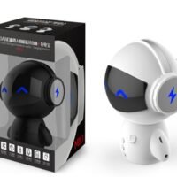 Cute Intelligent Robot Bluetooth Speaker M10 Mini Smart Robot Super Bass Portable Bluetooth Speakers For Power 5